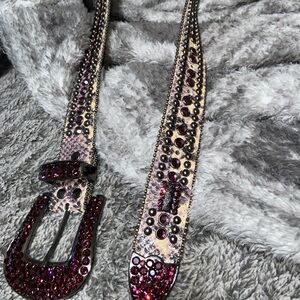 Fully Studded Snake Skin B.B. Simon Belt #2596 “Saveh”